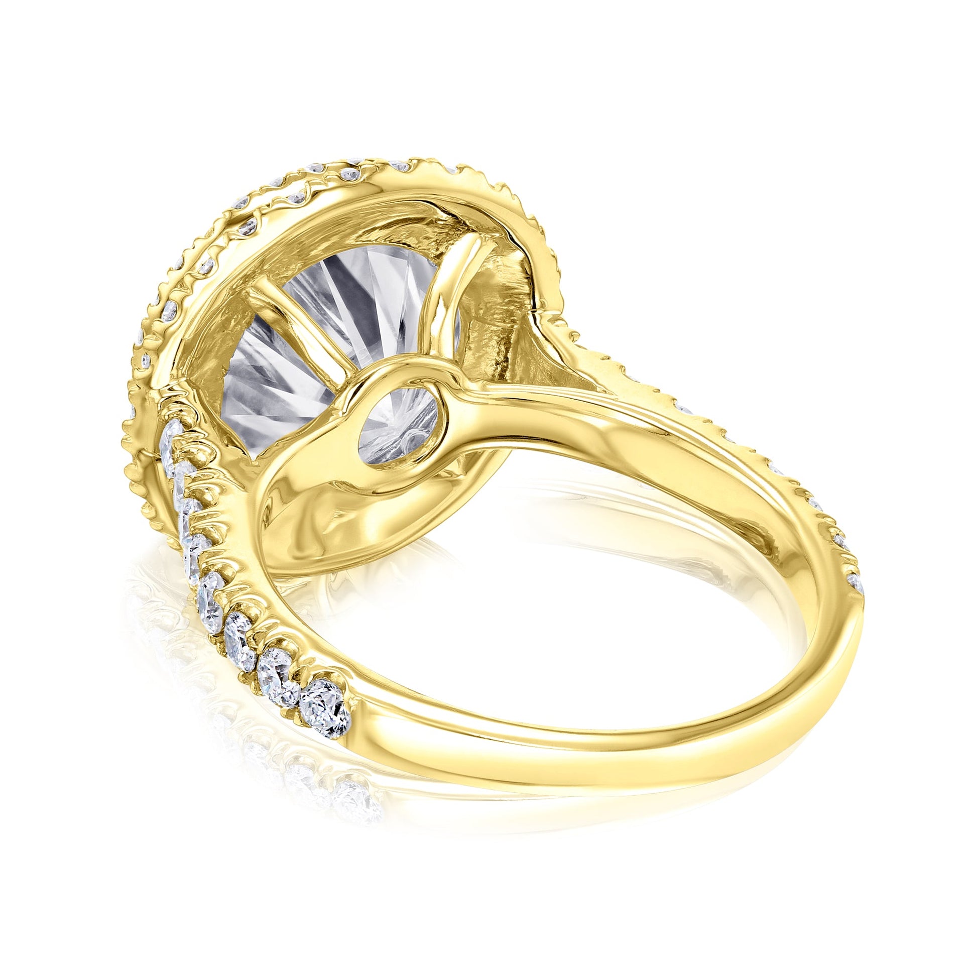 Kobelli Statement Engagement Rings Genuine Diamonds and Moissanite