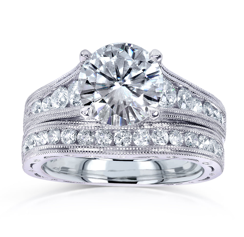 2.8 Carat Moissanite Half Eternity Winter Set