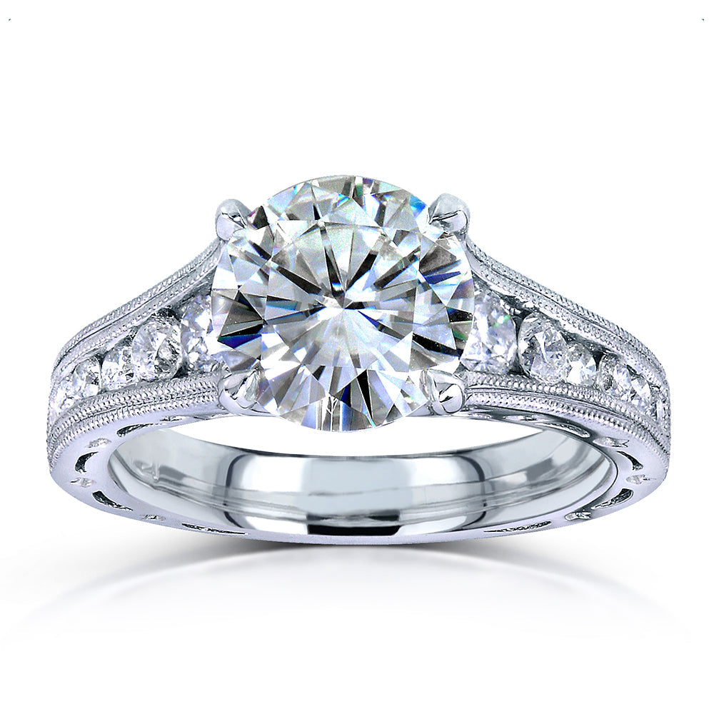 2.4 Carat Moissanite Half Eternity Winter Ring