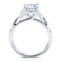 Kobelli Round-cut Moissanite Bridal Set with Diamond 1 1/2 CTW 14k White Gold