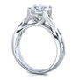 Kobelli Round-cut Moissanite Bridal Set with Diamond 1 1/2 CTW 14k White Gold