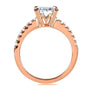 Kobelli Moissanite and Lab Grown Diamond Engagement Ring 1 3/4 CTW 14k Rose Gold (HI/VS, DEF/VS)