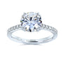 Classic Round Brilliant Diamond Engagement Ring in White Gold