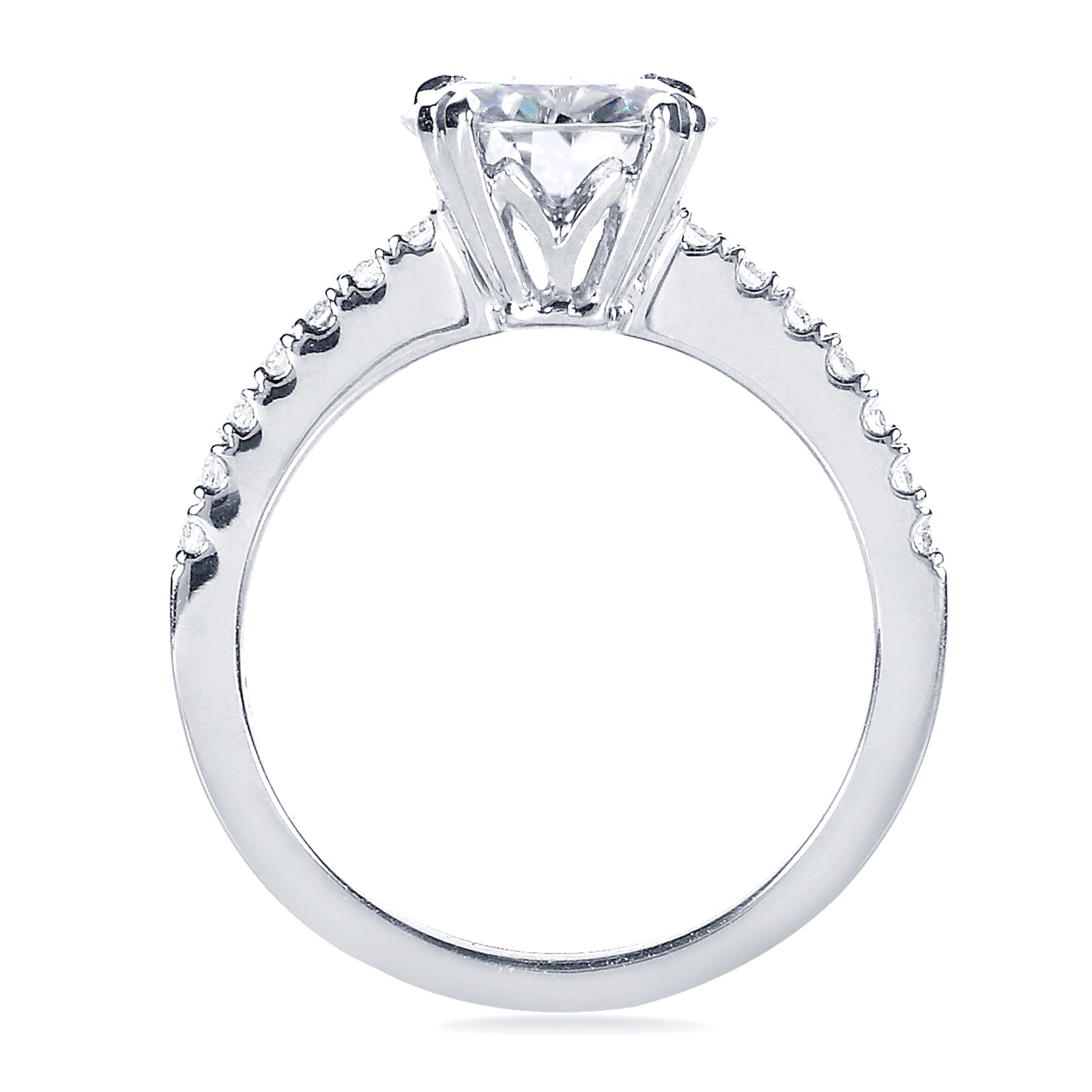 Extra Secure Double Prongs and Tulip Crown Head