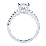 Kobelli Moissanite og Lab Grown Diamond Engagement Ring 1 3/4 CTW 14k hvidguld
