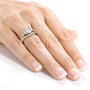 Kobelli Round Brilliant Moissanite and Diamond Bridal Set 2 1/3 CTW 14k Yellow Gold (HI/VS, GH/I)