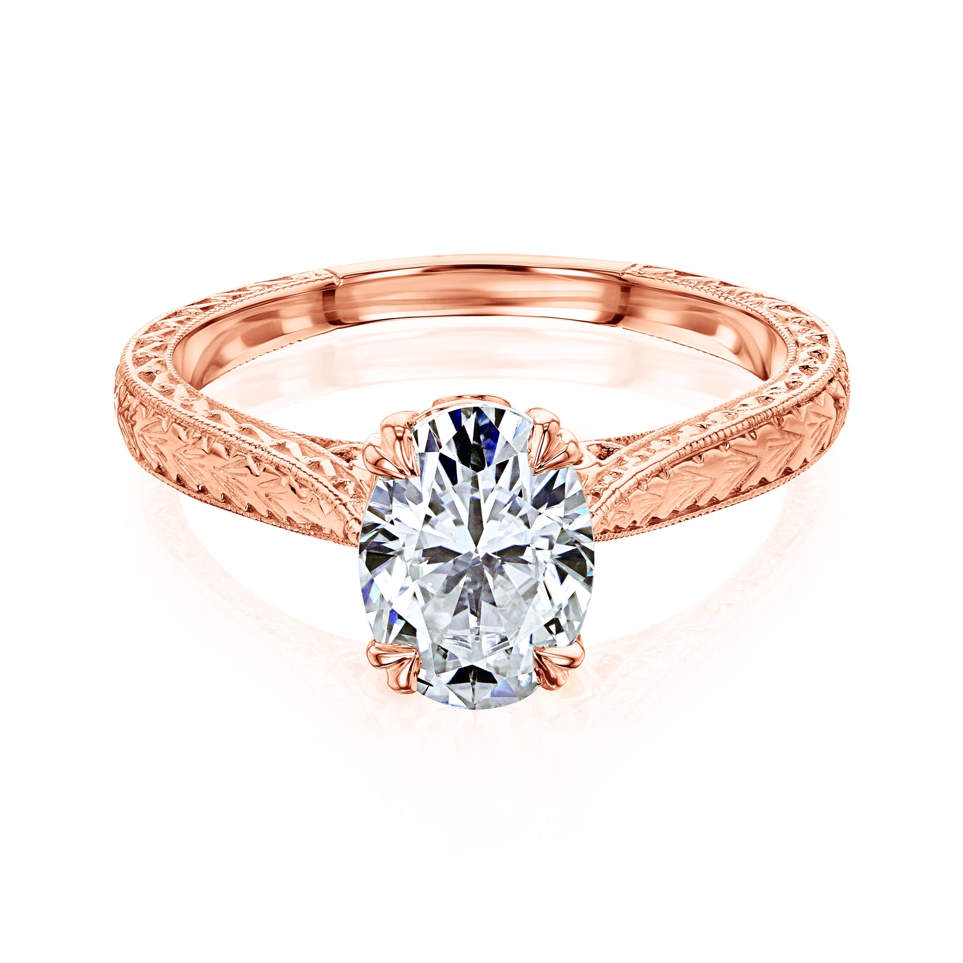 1.5 Carat Moissanite Oval Valentina Ring