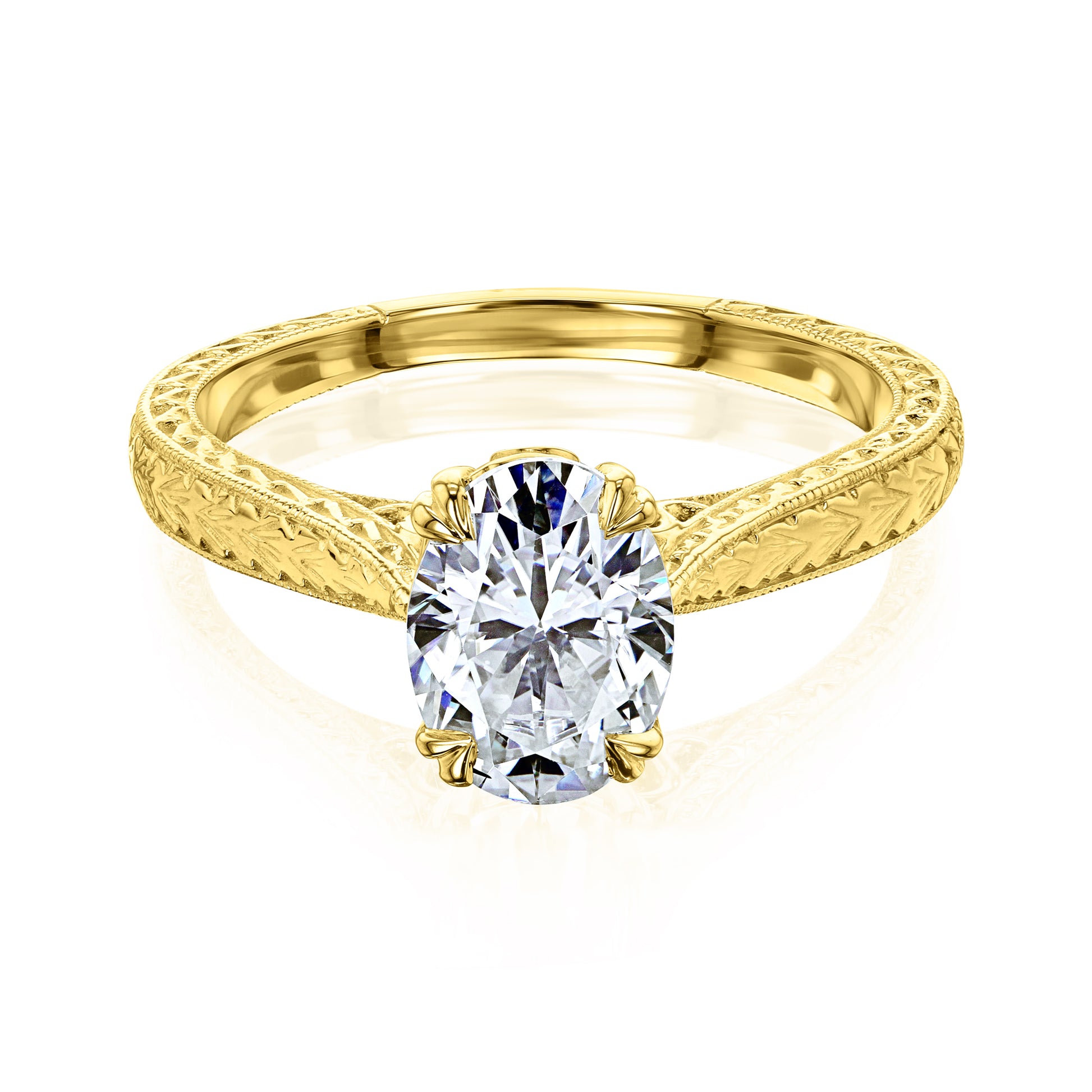 1.5 Carat Moissanite Oval Valentina Ring