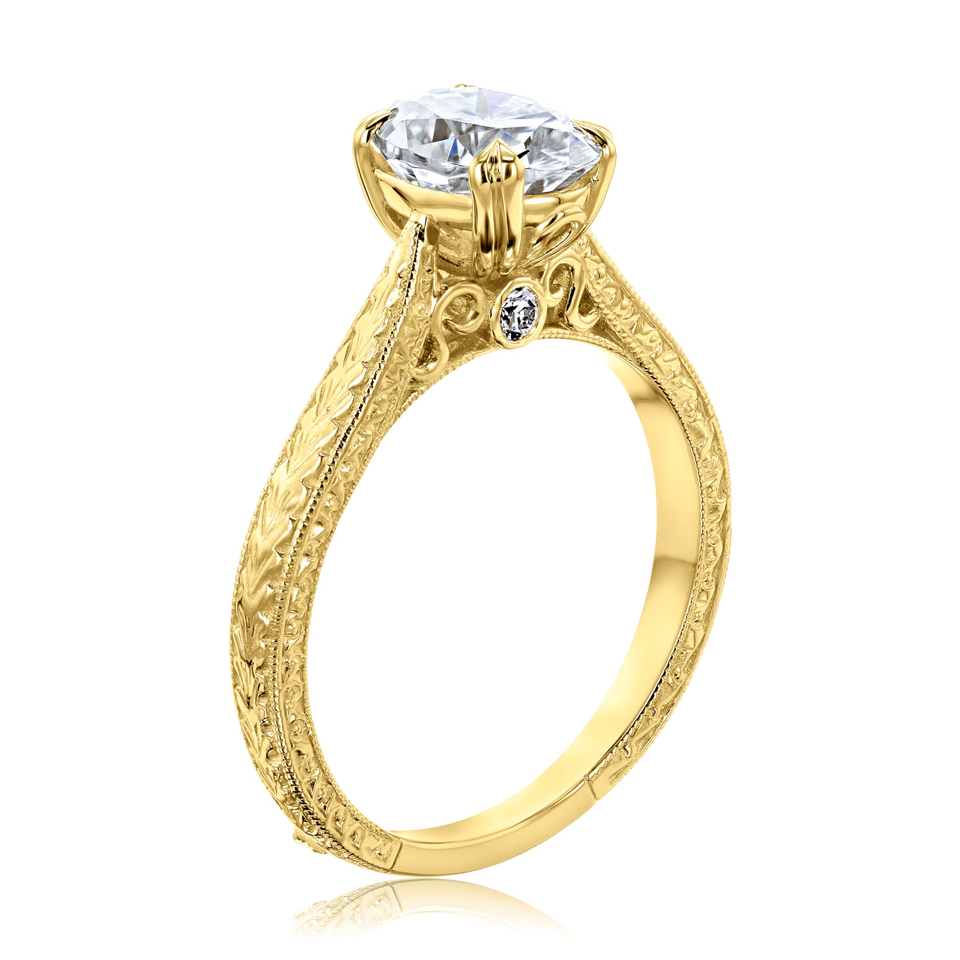 1.5 Carat Moissanite Oval Valentina Ring