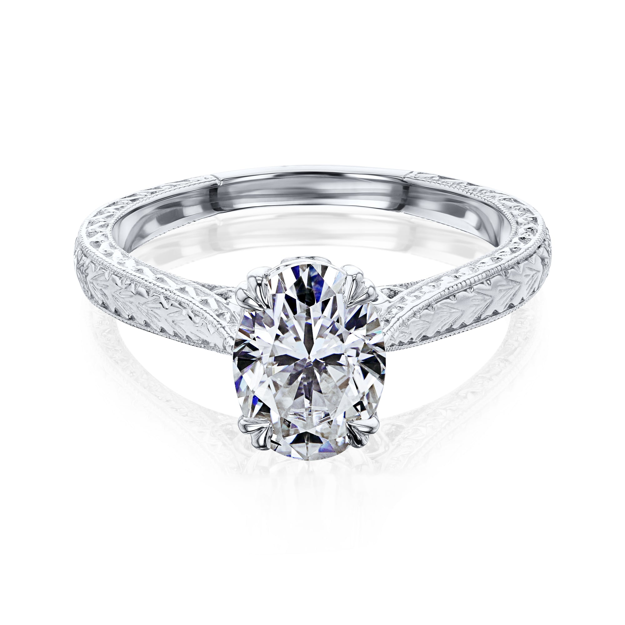 1.5 Carat Moissanite Oval Valentina Ring