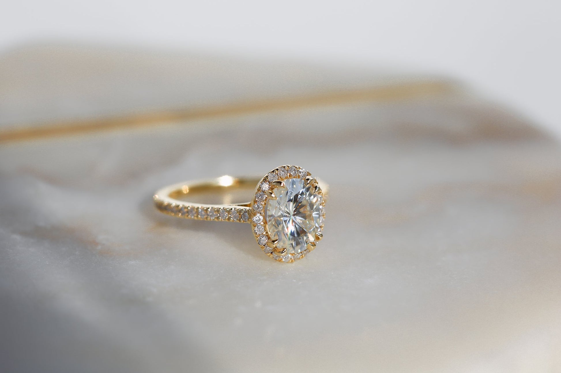 1.8 Carat Moissanite Oval Original Ring