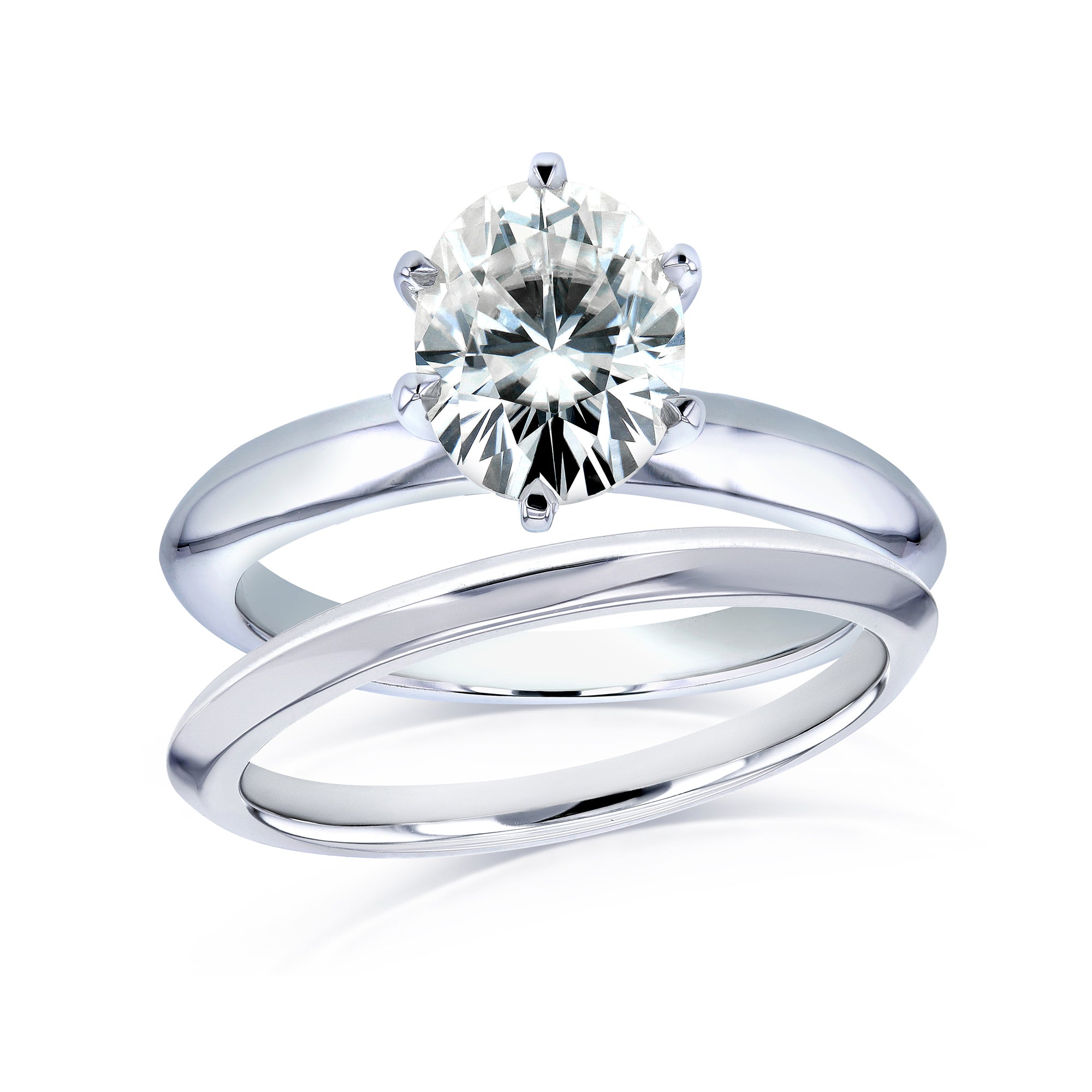 1.5 Carat Moissanite Solitaire Joan Bridal Set