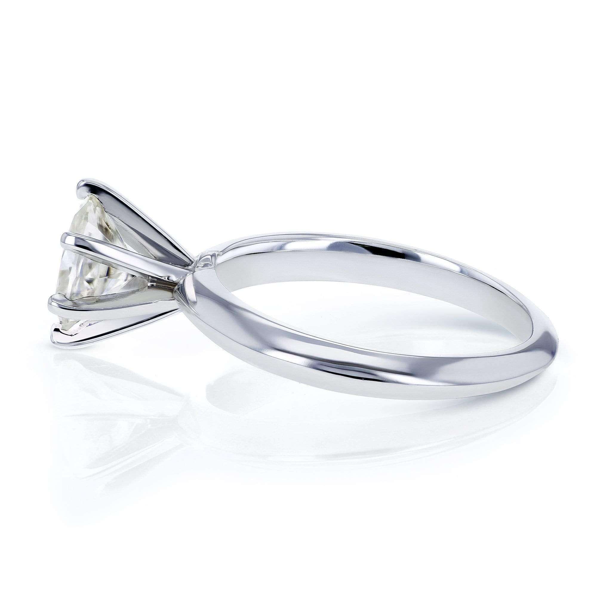 Kobelli Oval Moissanite 6-prong Solitaire Engagement Ring 7/8 Carat in 14k White Gold