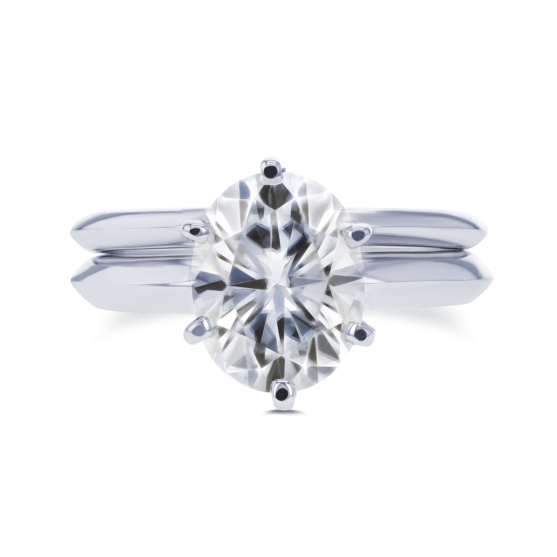 2.1 Carat Moissanite Solitaire Joan Bridal Set