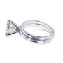 Kobelli Oval Moissanite 6-prong Solitaire Bridal Rings Set 2 1/10 Carat in 14k White Gold