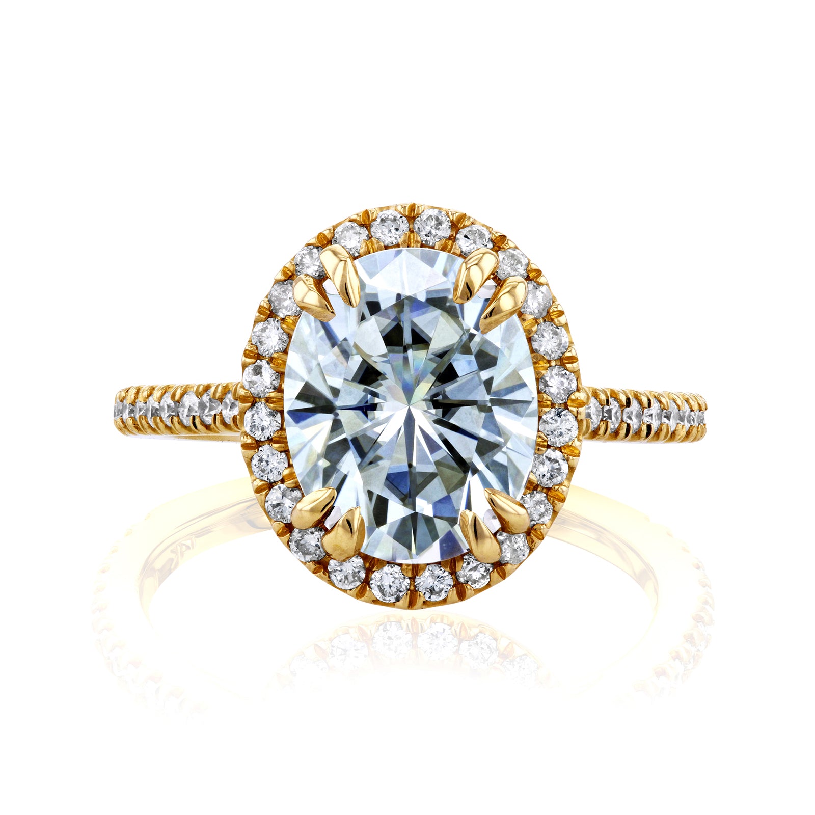 3.3 Carat Moissanite Oval Ring
