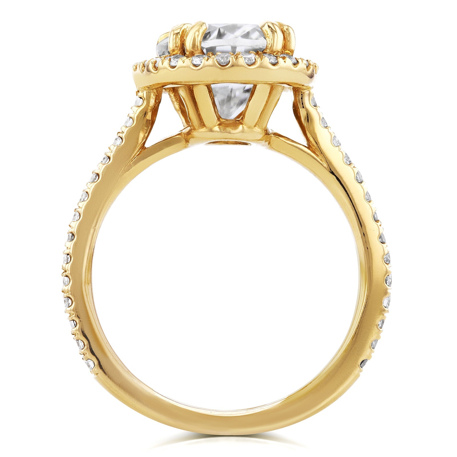 3.6 Carat Moissanite Oval Bridal Set