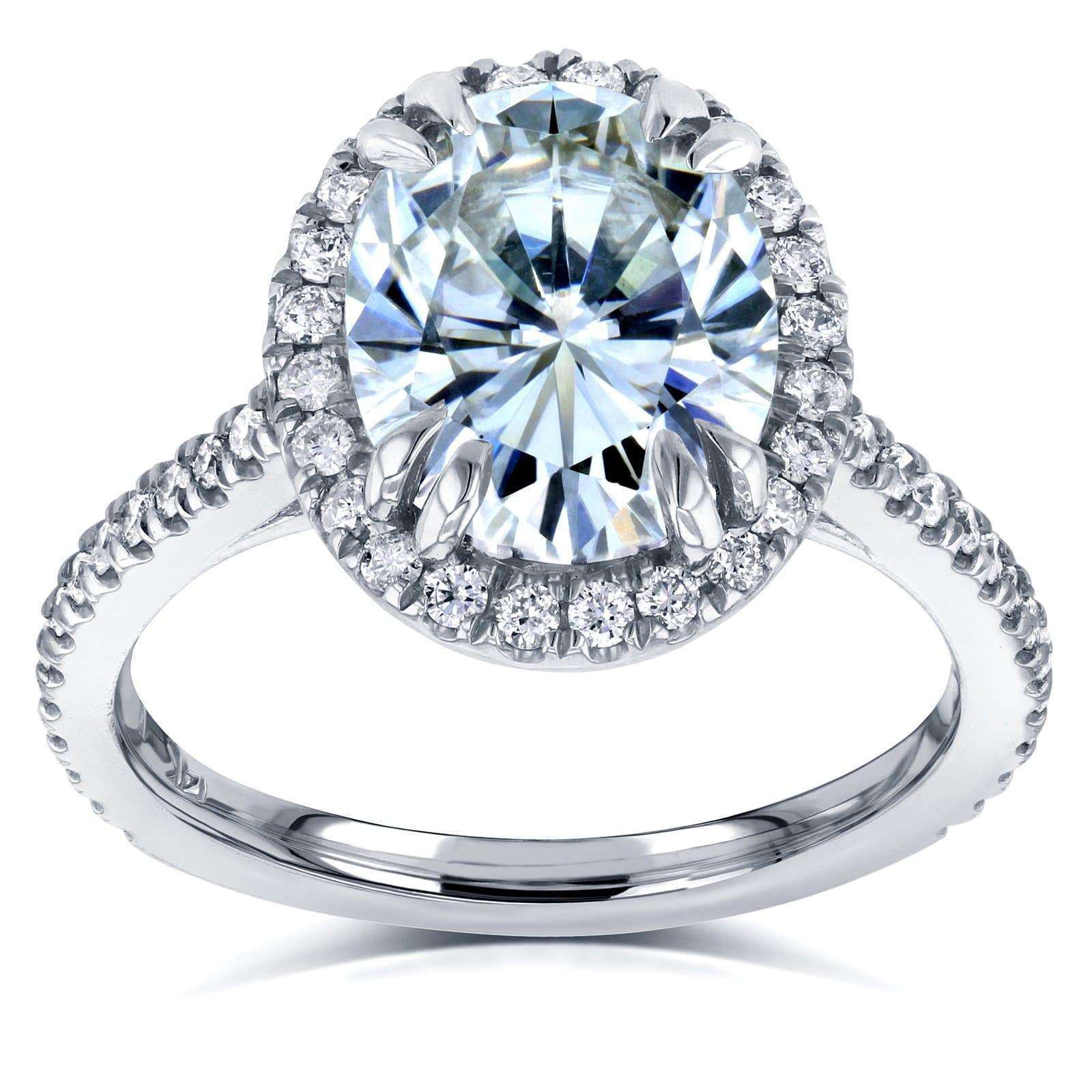 3.3 Carat Moissanite Oval Ring