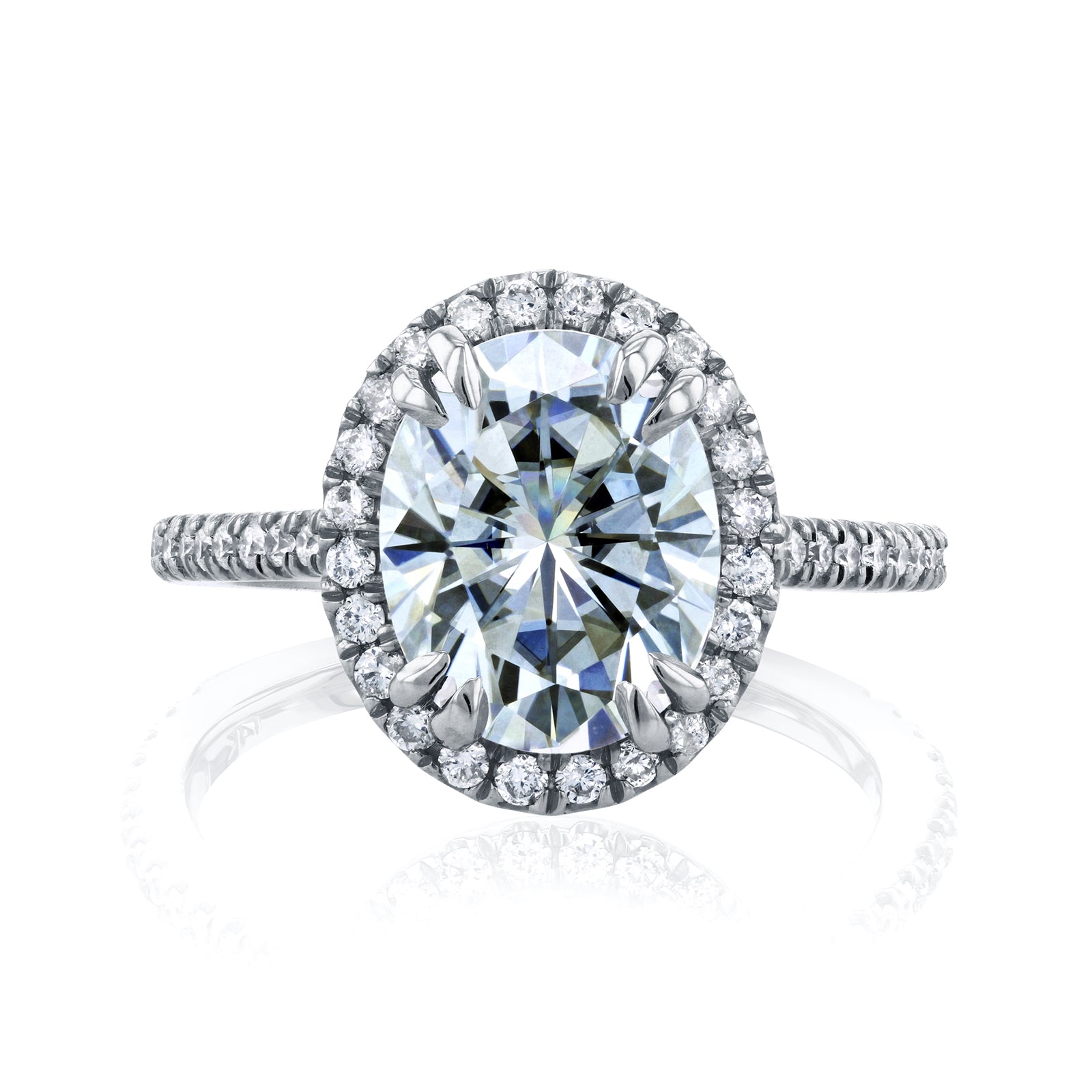 3.3 Carat Moissanite Oval Ring