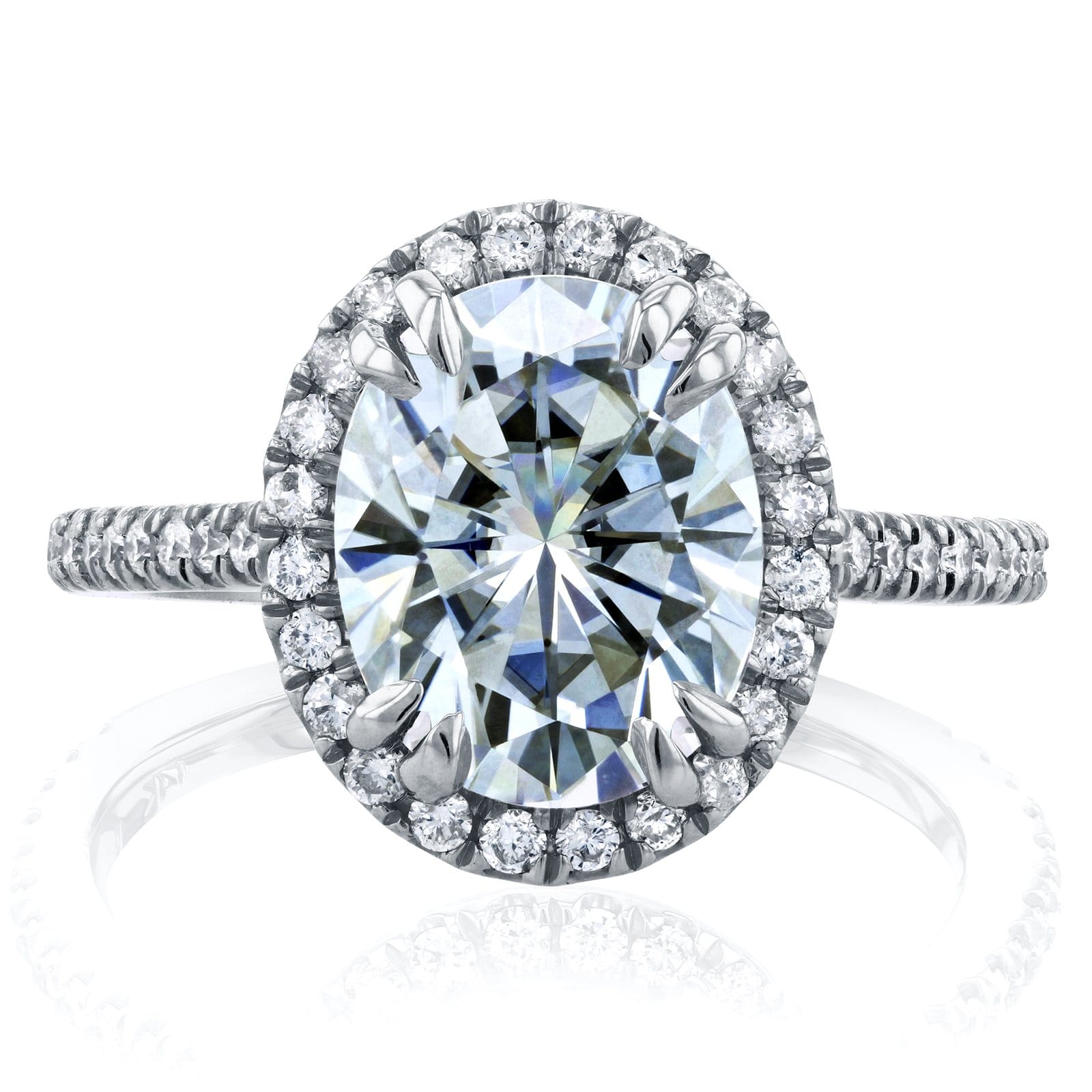 3.3 Carat Moissanite Oval Ring