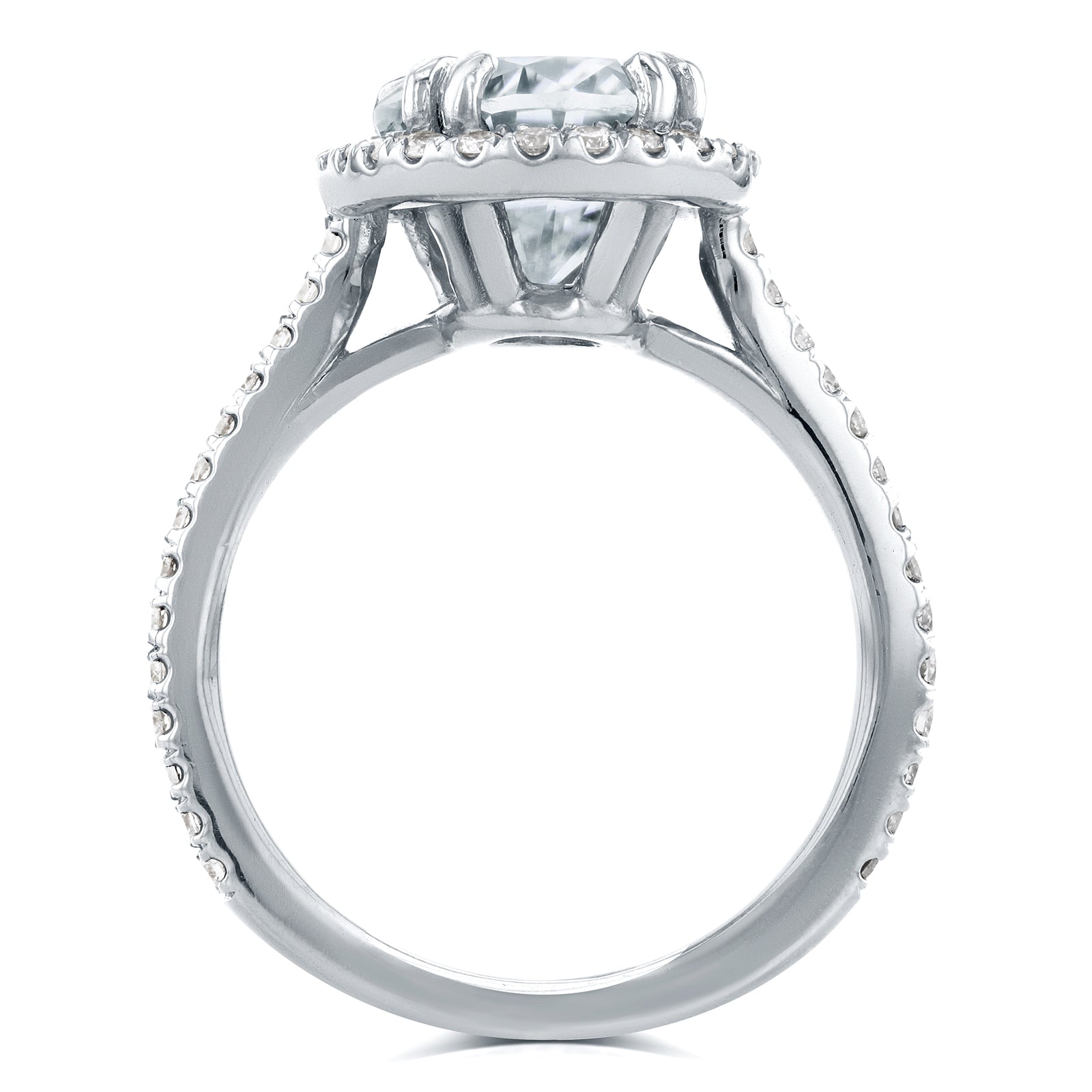 3.6 Carat Moissanite Oval Bridal Set