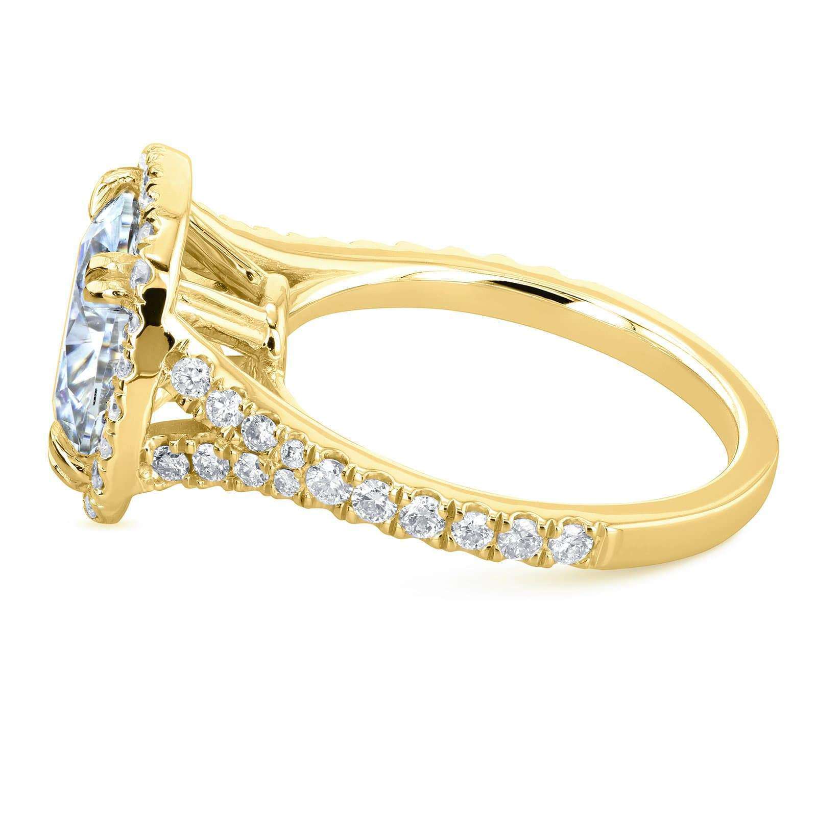 Kobelli Large Halo Diamond Engagement Ring