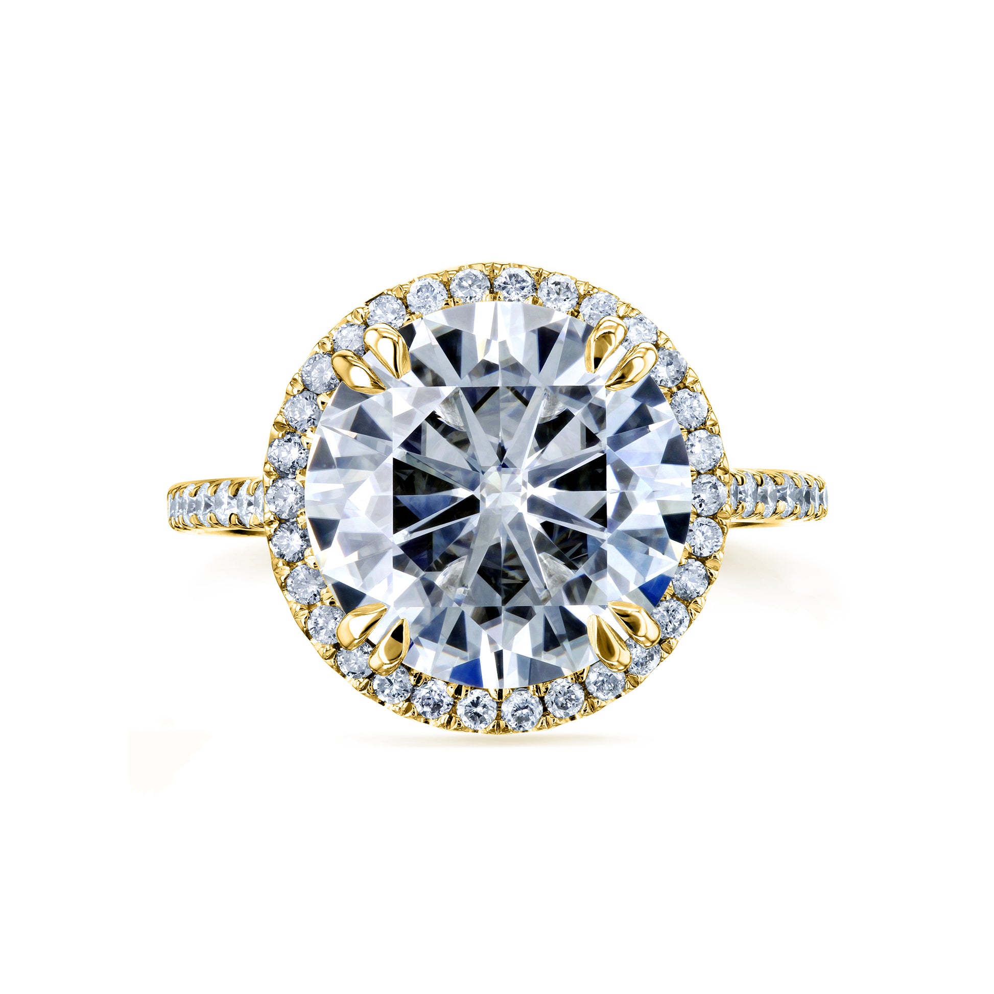 5.15 Carat Moissanite Ultra Grand Halo Ring