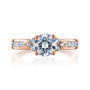 Modest Diamond Cluster Engagement Ring