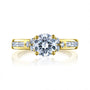 Modest Diamond Cluster Engagement Ring