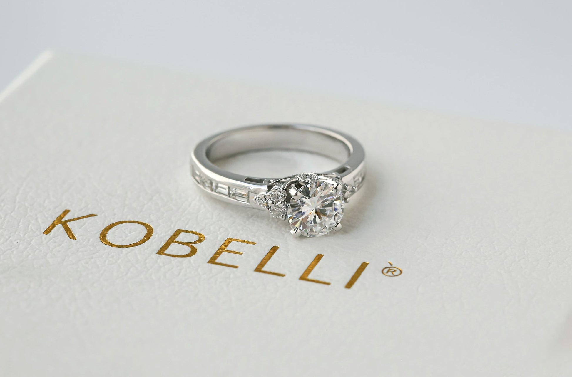 Modest Diamond Cluster Engagement Ring