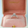 Modest Diamond Cluster Engagement Ring