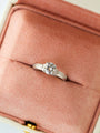 Modest Diamond Cluster Engagement Ring