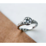 Kobelli Best Selling Vintage Engagement Ring - Natural Diamonds