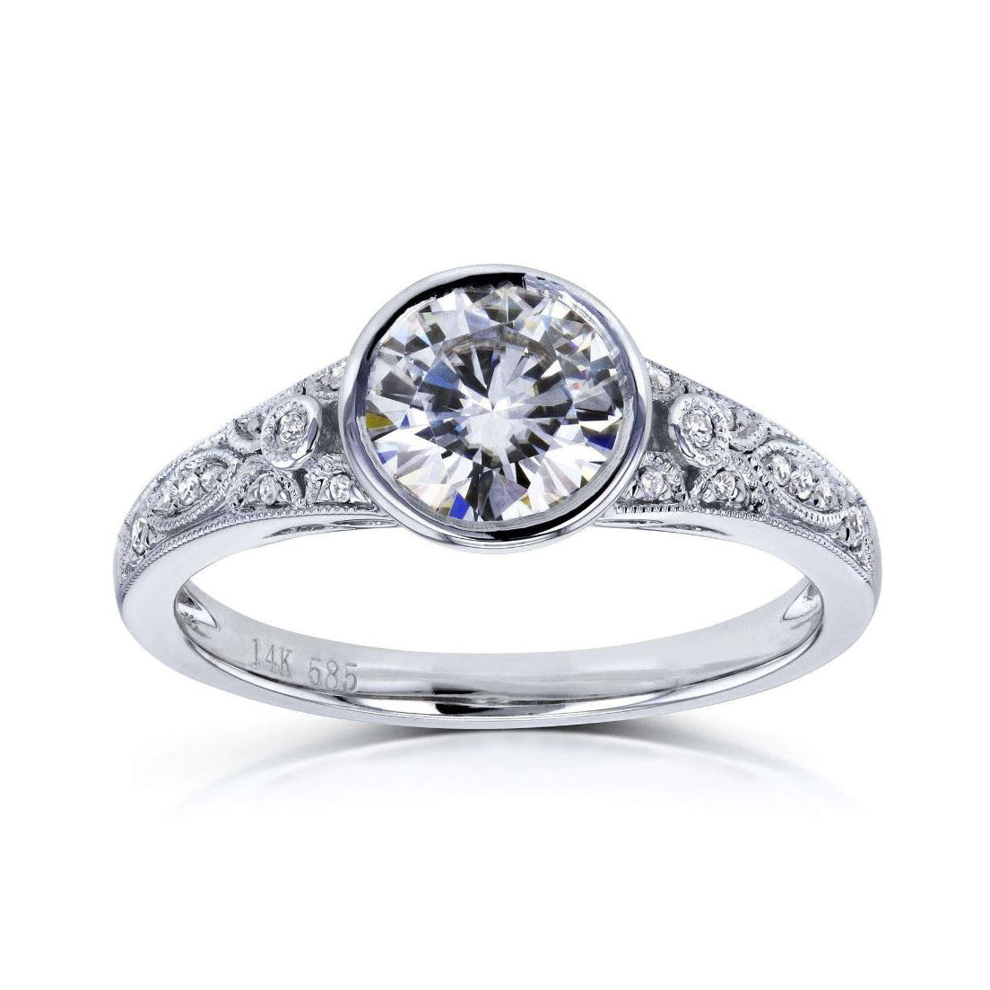 Low Bezel Vintage Design Ring