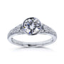 Low Bezel Vintage Design Ring