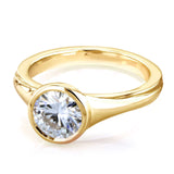 Glossy High Polish Ring in Yellow Gold Option