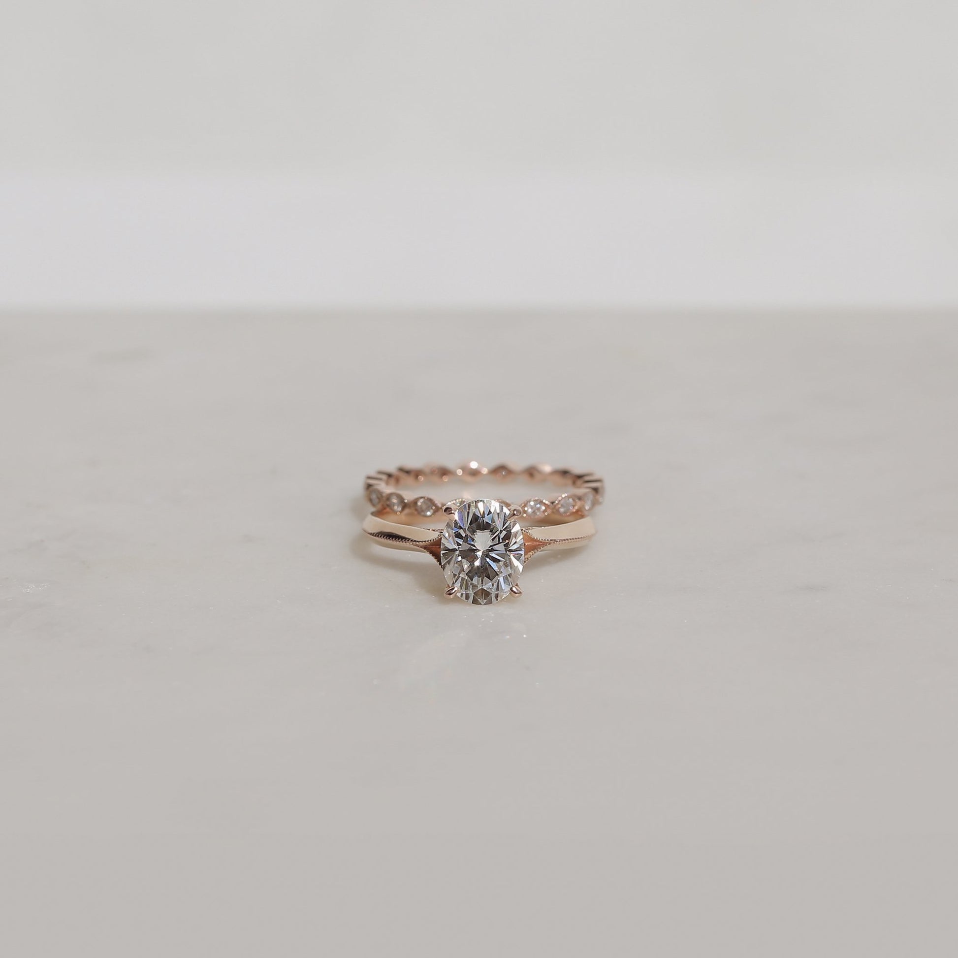Kobelli Moissanite Wedding Ring Set