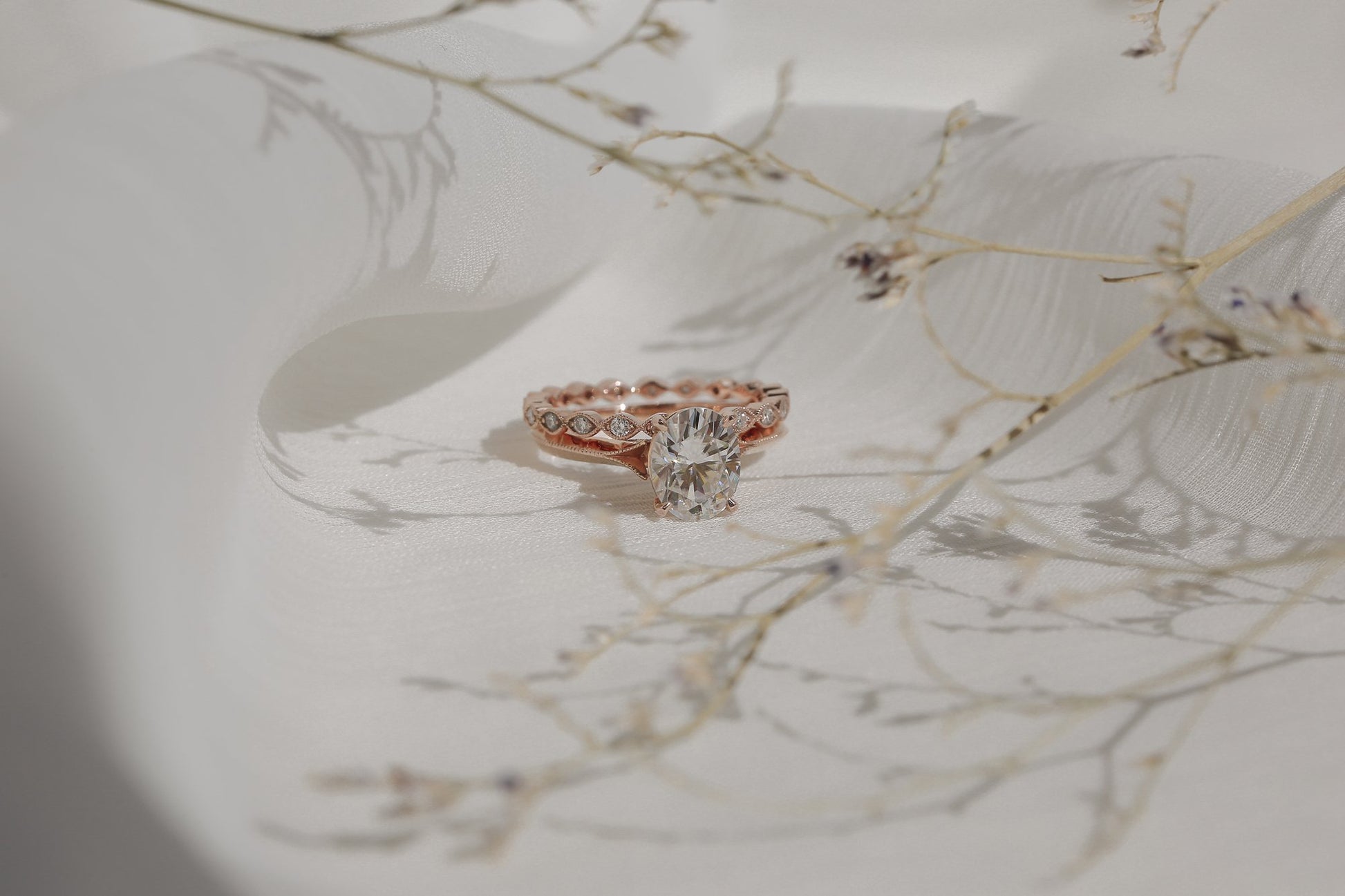Kobelli Moissanite Wedding Ring Set