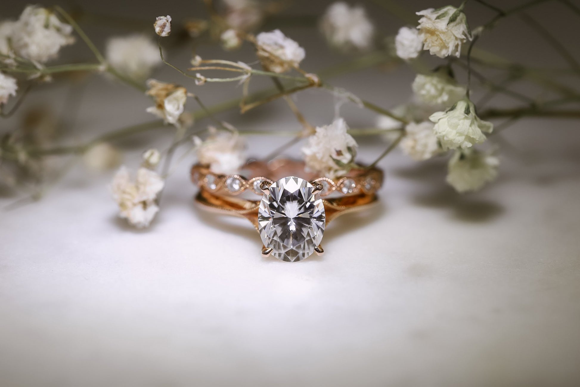 Kobelli Moissanite Wedding Ring Set