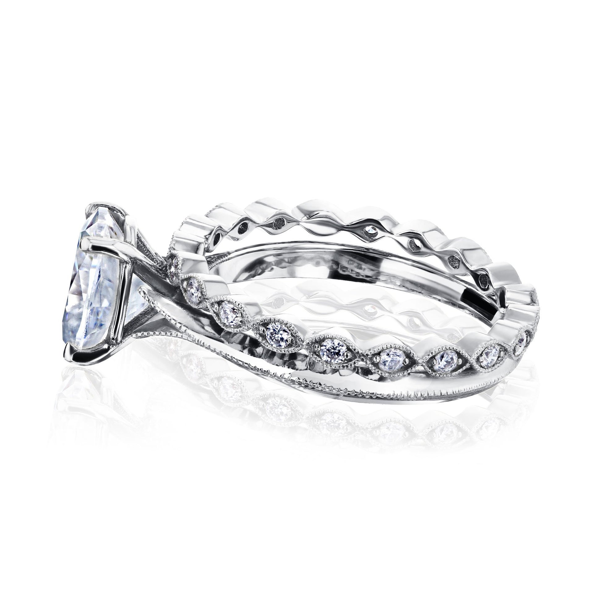 Kobelli Moissanite Wedding Ring Set