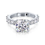 Kobelli Grown - 3.9ct Lorette Ring in White Gold tilted angle