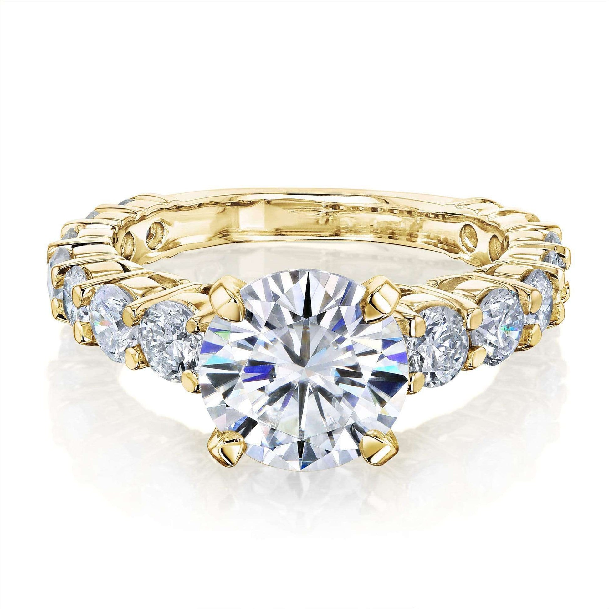 Kobelli 1.9ct Moissanite and 1-1/3ct Diamond Ring, 3 1/4ct TCW MZ62329R-2E/4Y