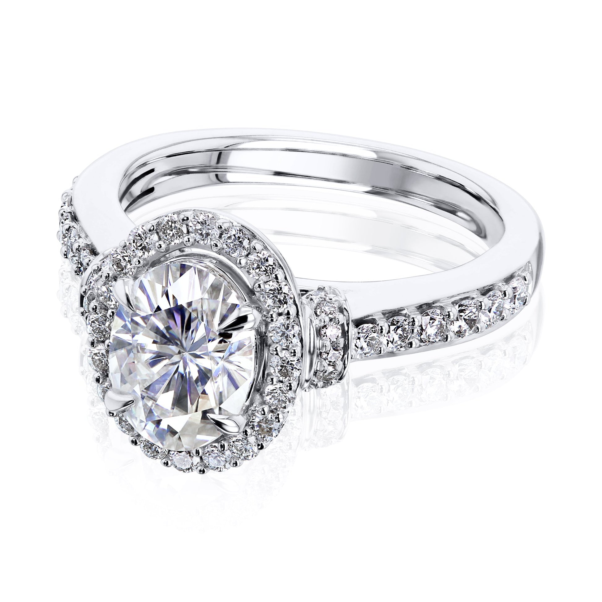 Kobelli Abigail Oval Moissanite Engagement Ring 