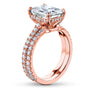 Kobelli 3-2/5ct TW Radiant Moissanite Drop Halo Bridal Set MZ62398RA-ED/4.5R