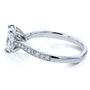 Kobelli Radiant Moissanite (HI) and Diamond Vintage Trellis Engagement Ring 1 2/5 CTW 14k White Gold