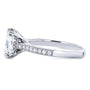 Kobelli Princess Moissanite and Diamond Square Shank Trellis Engagement Ring  2 1/10 CTW 14k White Gold (HI/VS, GH/I)