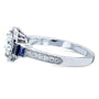 Kobelli Moissanite Diamond Sapphire Ring