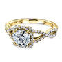 Kobelli Round Forever One Moissanite Halo Cross Shank Ring MZFO62465R-E/4.5Y