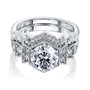 Kobelli Moissanite Wedding Ring Set