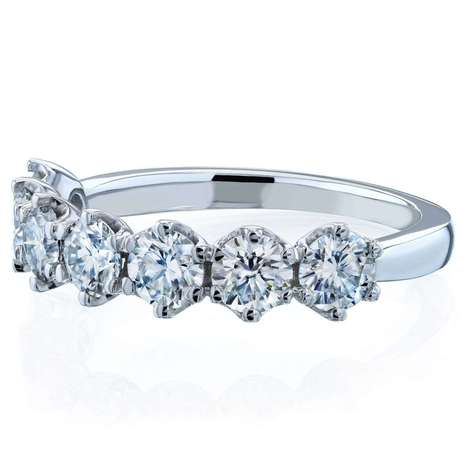 1.1 Carat Moissanite 7-Stone Ring
